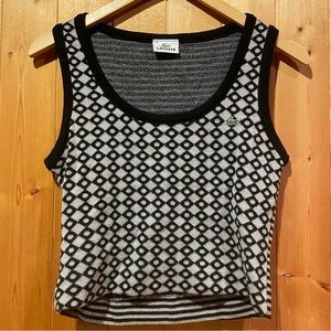 Lacoste cropped knit vest